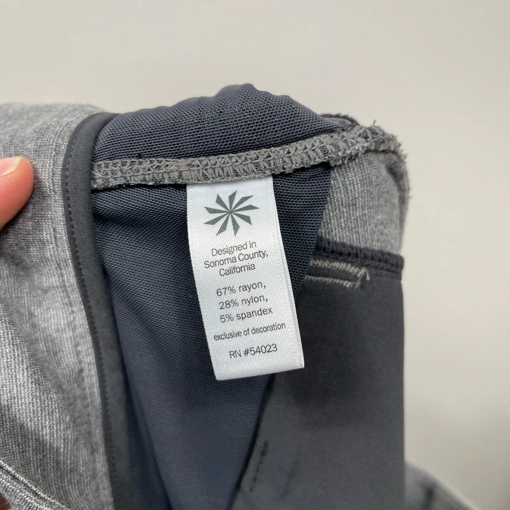 Athleta Ponte Moto 2.0 Skinny Ankle Mid Rise Grey Pants Women's Size 2 - Picture 15 of 16